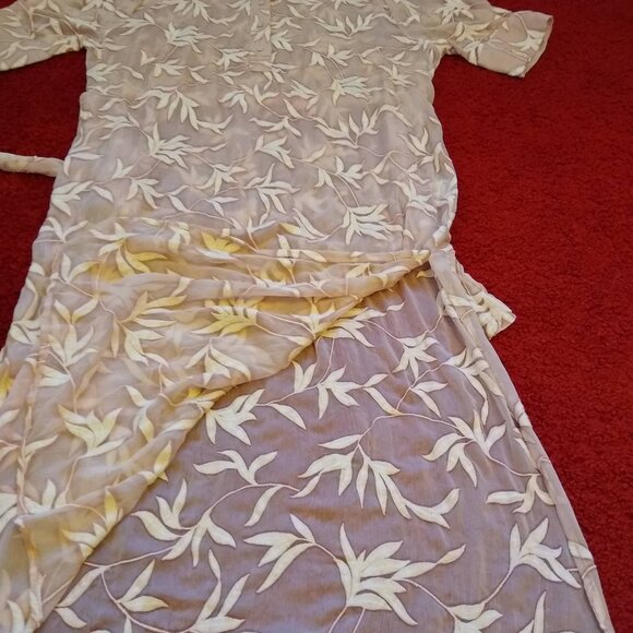 Zara sheer embroidered floral maxi shirtdress - Picture 9 of 12